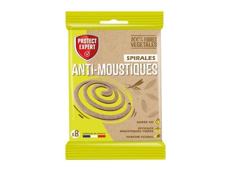 Spirnat8 Mosquito Coil X8 | À base de geraniol | Duração total: 4 horas | Repelente eficaz de mosquitos | Especialista em proteção