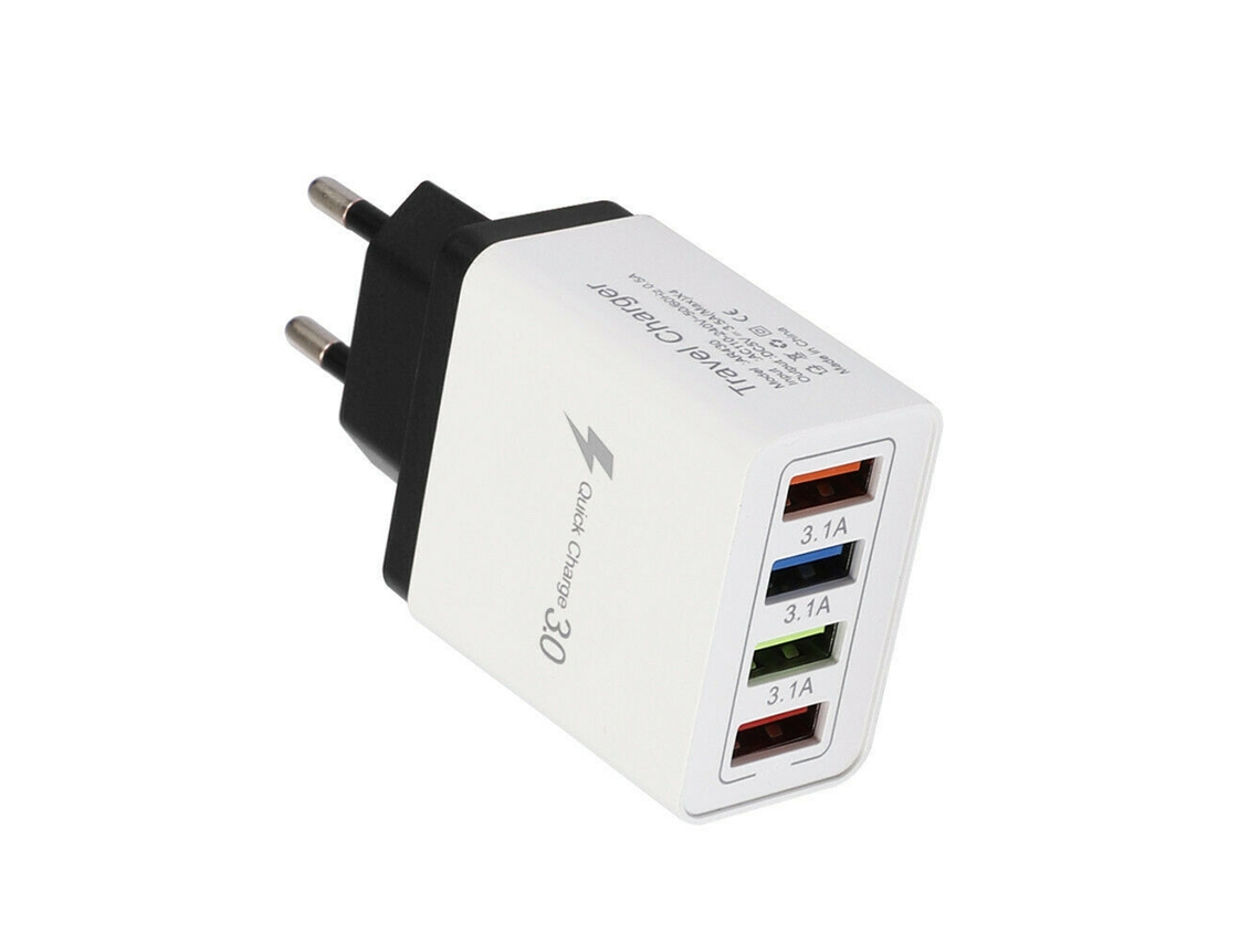 Carregador de Telefone LAXISCREED 4 Usb 3.1a