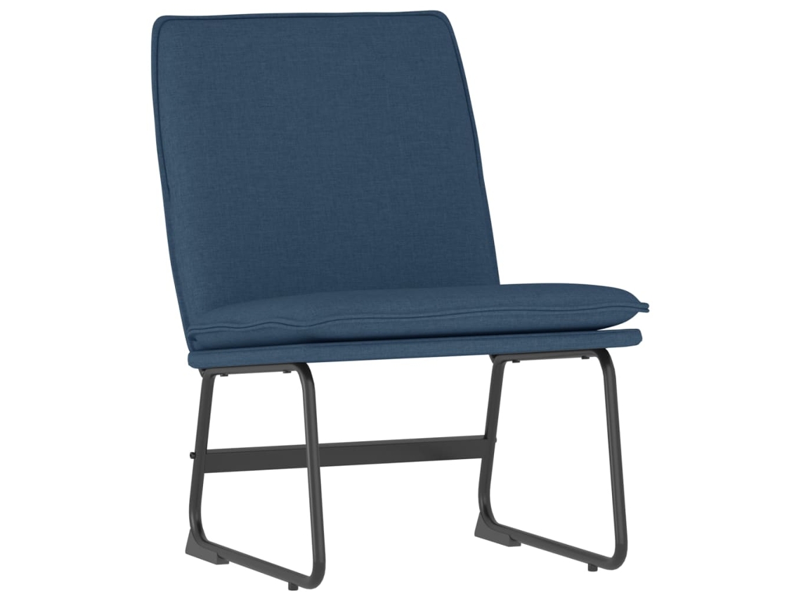 Cadeira Lounge Vidaxl Azul Tecido