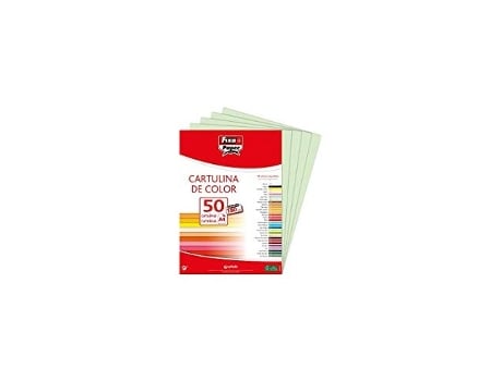 Livro Paq/50 Cartulinas Fixo A4 180g. Verde Agua De Desconocido (espanhol)