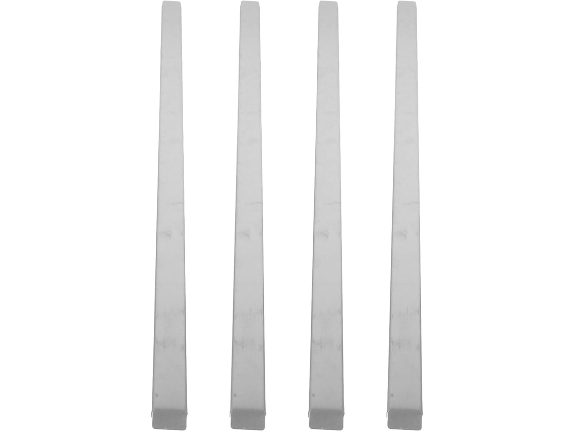 Toyandona Conjunto De 4 Peças Barras Suporte Para Bandejas Em Aço Inoxidável Prateado, Ideais Para Servir E Serviços De