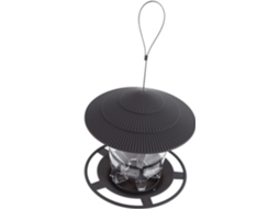 Alimentador de Pássaros Suspenso Inoomp para Jardim com Cobertura, Enchimento Automático Através de Paredes Laterais CHABERLU