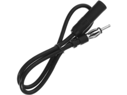 Cabo De Extensão De Antena De Rádio Automotivo De 1 M, Preto, Macho/fêmea, Em Cobre E Pvc.