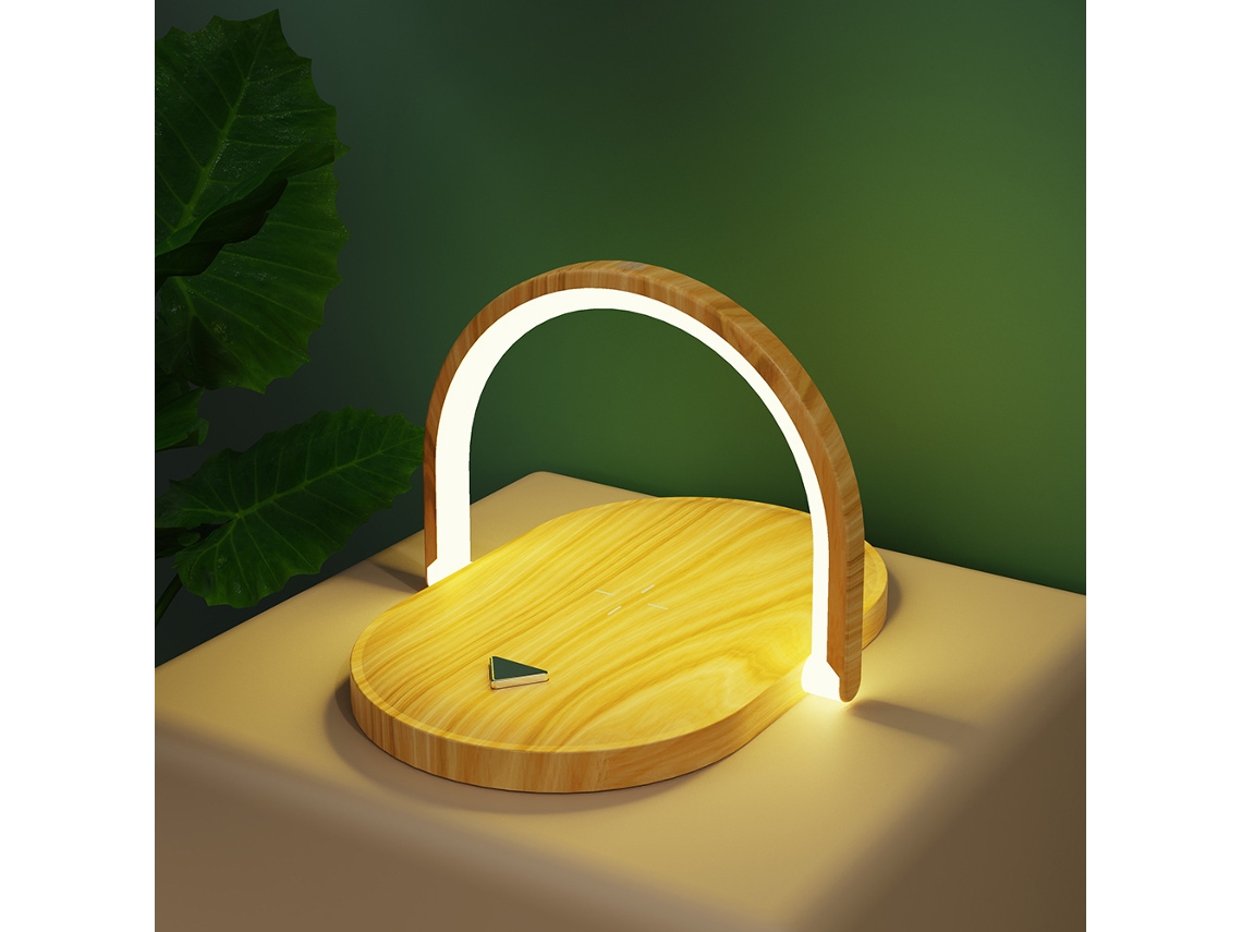 Carregador Sem Fio De Recarga Rápida De 15 W Luz Do Suporte Para Celular, Luz Noturna Criativa 3-em-1 Do Suporte Para Celular, Adequad