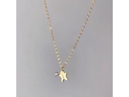 Colar com Forma de Personagem Feliz e Adorável de Bolinho de Gengibre, em Prata 925, para Presentear Amigos e Amigas MDUG (prata Dourada)