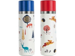 Botella de Água de Aço Inoxidável 316 350ml Termo Viagem Copo para Bebidas Quentes e Frias Azul Diller