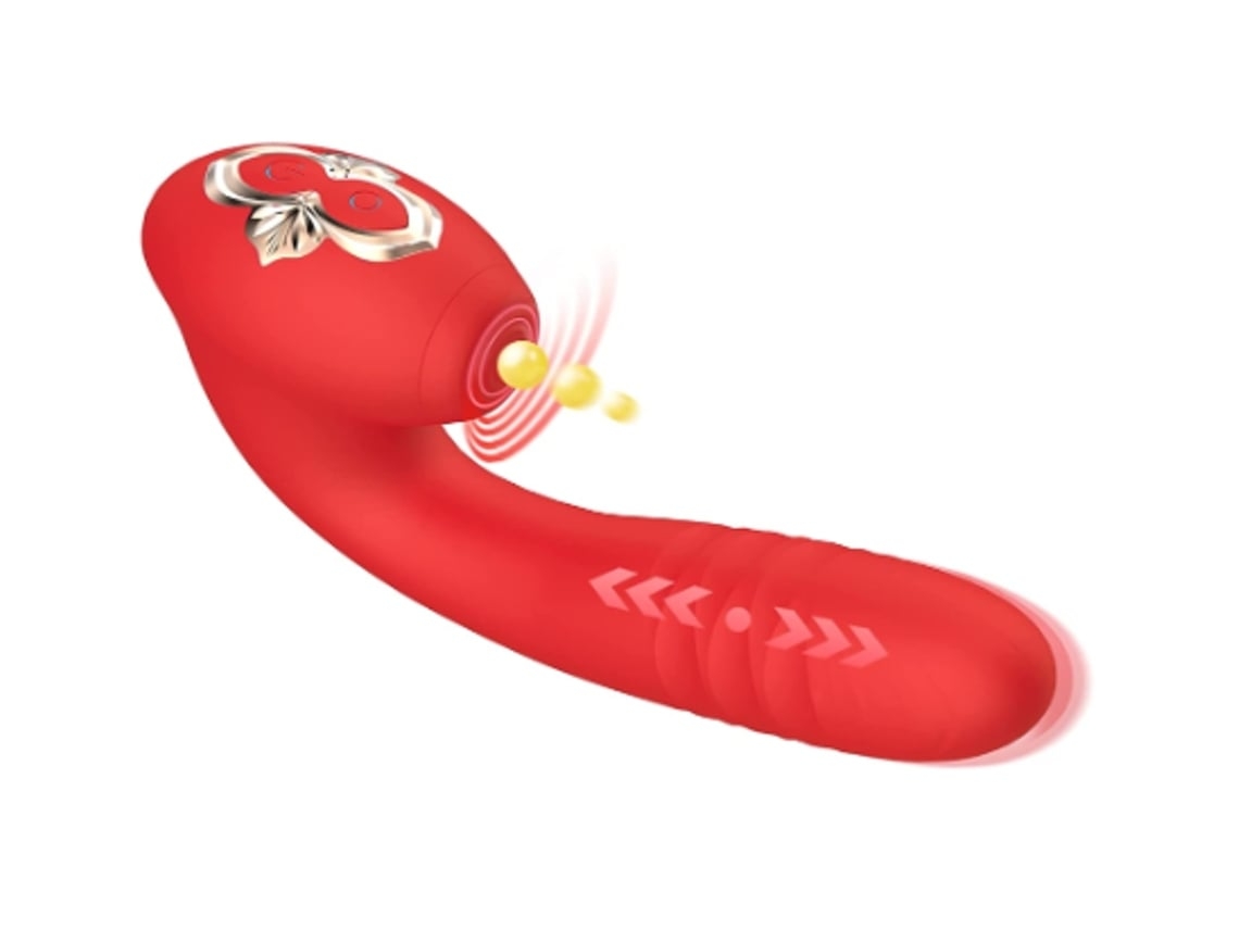 Brinquedo Vibrador Rosa Clitóris Estimulação Clitóris E Vagina Masturbação Brinquedo Sexual Adulto Para Mulheres Solo Ou Casal Vermelho Yunzii