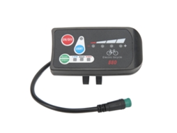 Pantalla De Bicicleta Eléctrica Abs Ligera L Pantalla M Con Conector Impermeable Para Modificación 24v