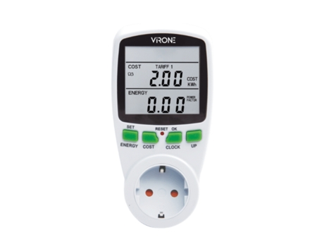 Medidor de Energia de Tarifa Dupla Separadas com Display Lcd com Bateria Embutida ? Virone
