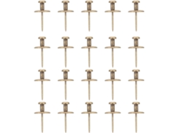Yardwe Conjunto De 30-pregos Decorativos Em Formato Estrela Cinco Pontas Para Pendurar Chaves, Quadros, Zinco, Para Uso