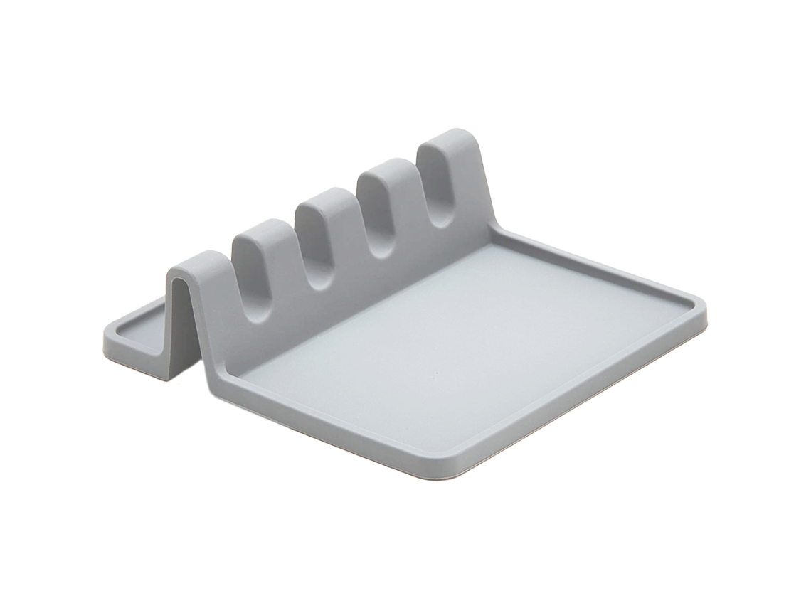 Descanso para Colher em Silicone para O Fogão Ou Balcão de Cozinha Suporte para Utensílios com Slots para Drip Pad NEVEANCE