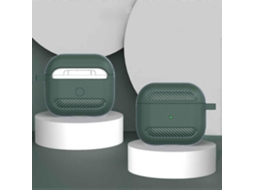 Capa Protetora Antiqueda De Fibra De Carbono Para Fones De Ouvido Airpods 3green