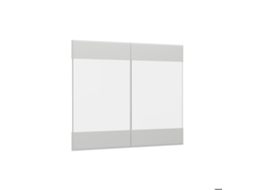 Frente de Cozinha R line VICCO 79.2x59cm para Móvel de Parede Envidraçado, Branco Campestre