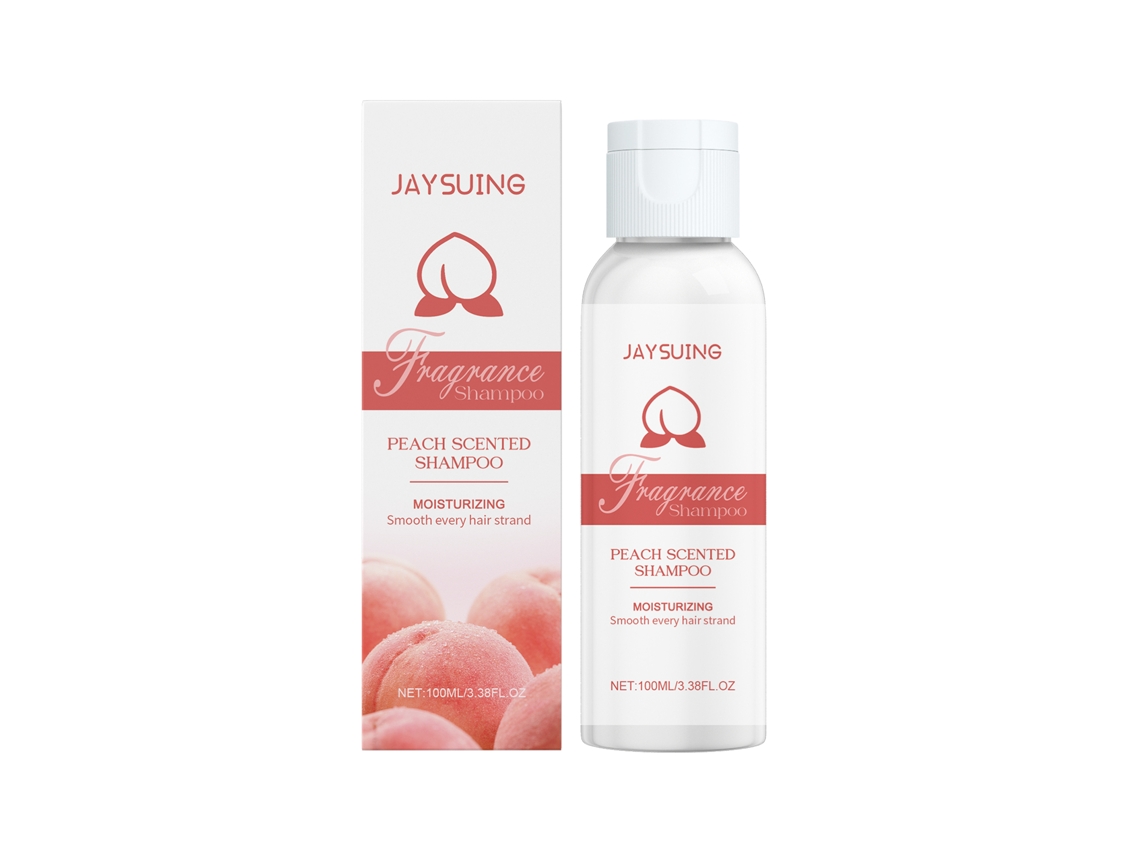Shampoo Jaysuing com Fragrância de Pêssego Branco, Suave para Cabelos Secos e Lisos LAXISCREED