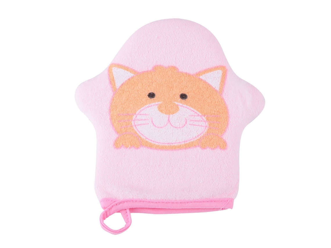 Mali esponja de Banho para Bebê de Algodão Macio Modelo Estrela Cartoon Gato