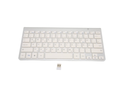 Teclado Sem Fio Bilingüe Alemão-inglês Portátil Plug And Play Para Computadores E Tablets