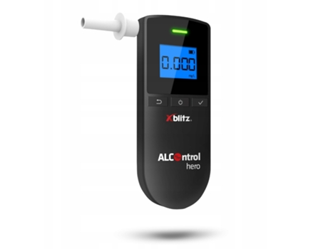 Alcoolímetro Eletroquímico Xblitz Alcontrol Hero Com Indicador De Bateria