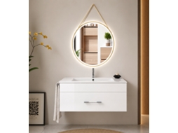 Móvel De Casa De Banho Com Lavatório Origenbath Florencia Sem Espelho 60x45 Cm Branco