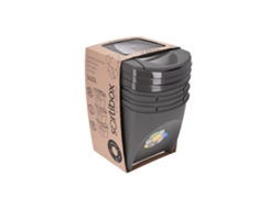 Caixote Do Lixo Cubos Reciclavel e Empilhável 3X25L