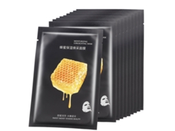 10pcs Mascarilla Facial Ultra Delgada Concentrada De Miel Nutritiva Hidratante Y Humectante