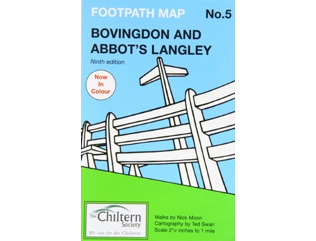 Livro Chiltern Society Footpath Map No. 5 - Bovingdon and Abbots Langley de moon-nick (Inglês)