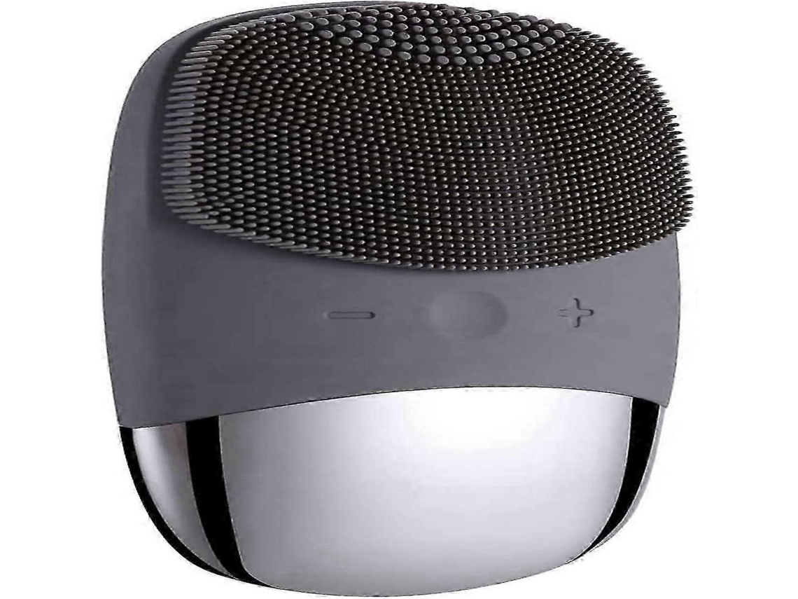 Cepillo de Limpeza Facial Sônico Masajeador Silicone Elétrico e Impermeável Gris cuadrado) GOKOCO