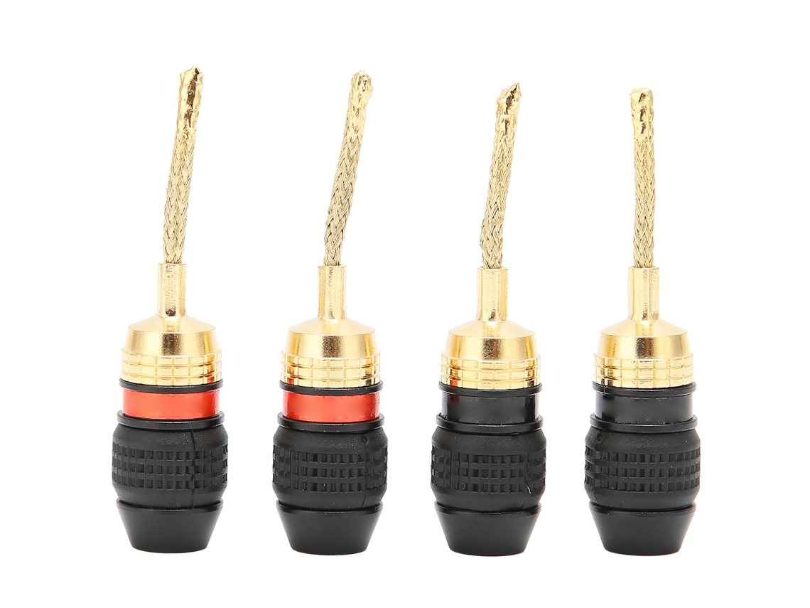 Conector Banana LAXISCREED Aço Bronze Dourado Hi fi