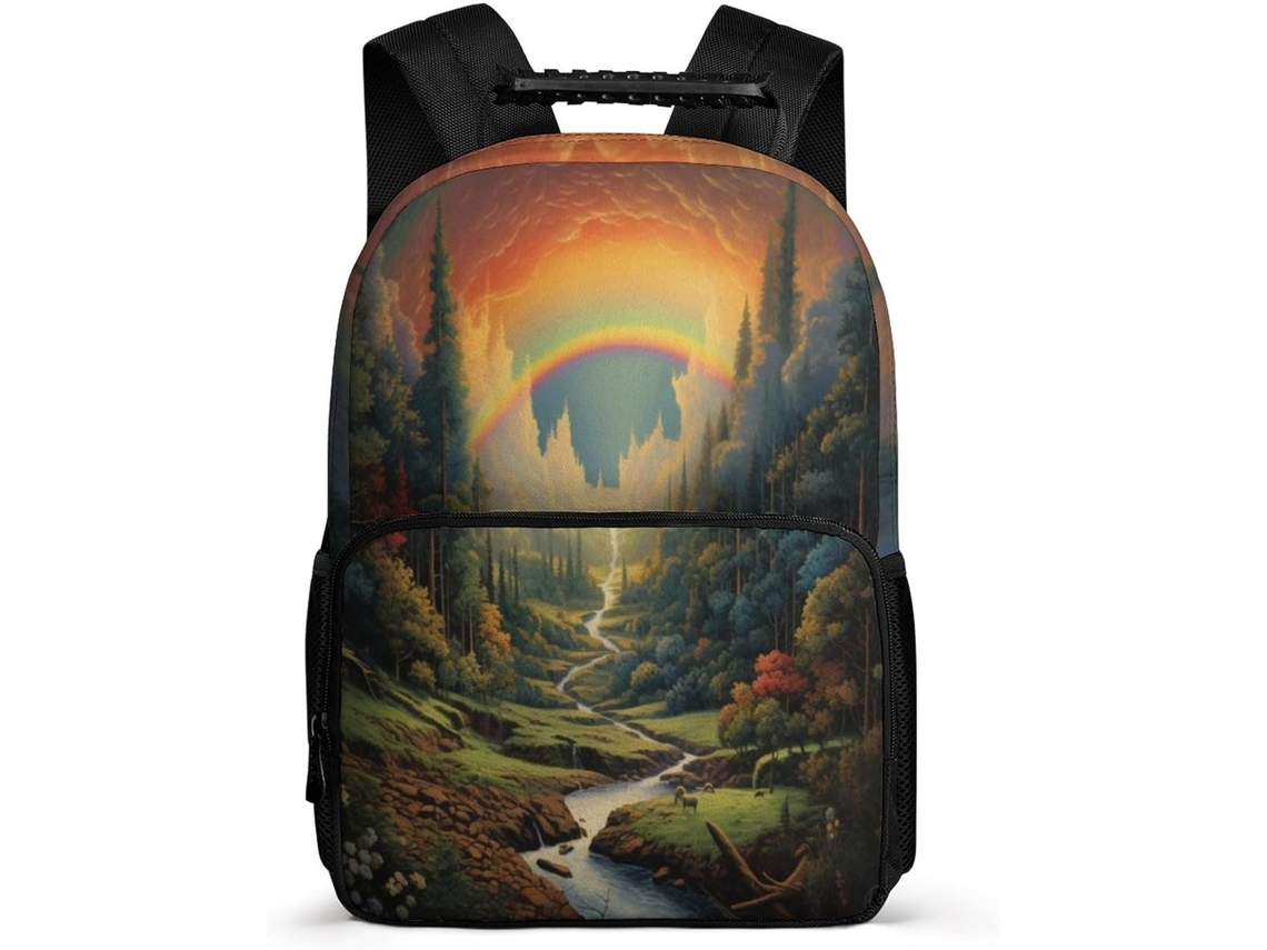 Mochila Para Meninas Partir De 10 Anos, Escolar Com Estampa Futebol, Casual De Chamas Crianças 9 17 Ideal