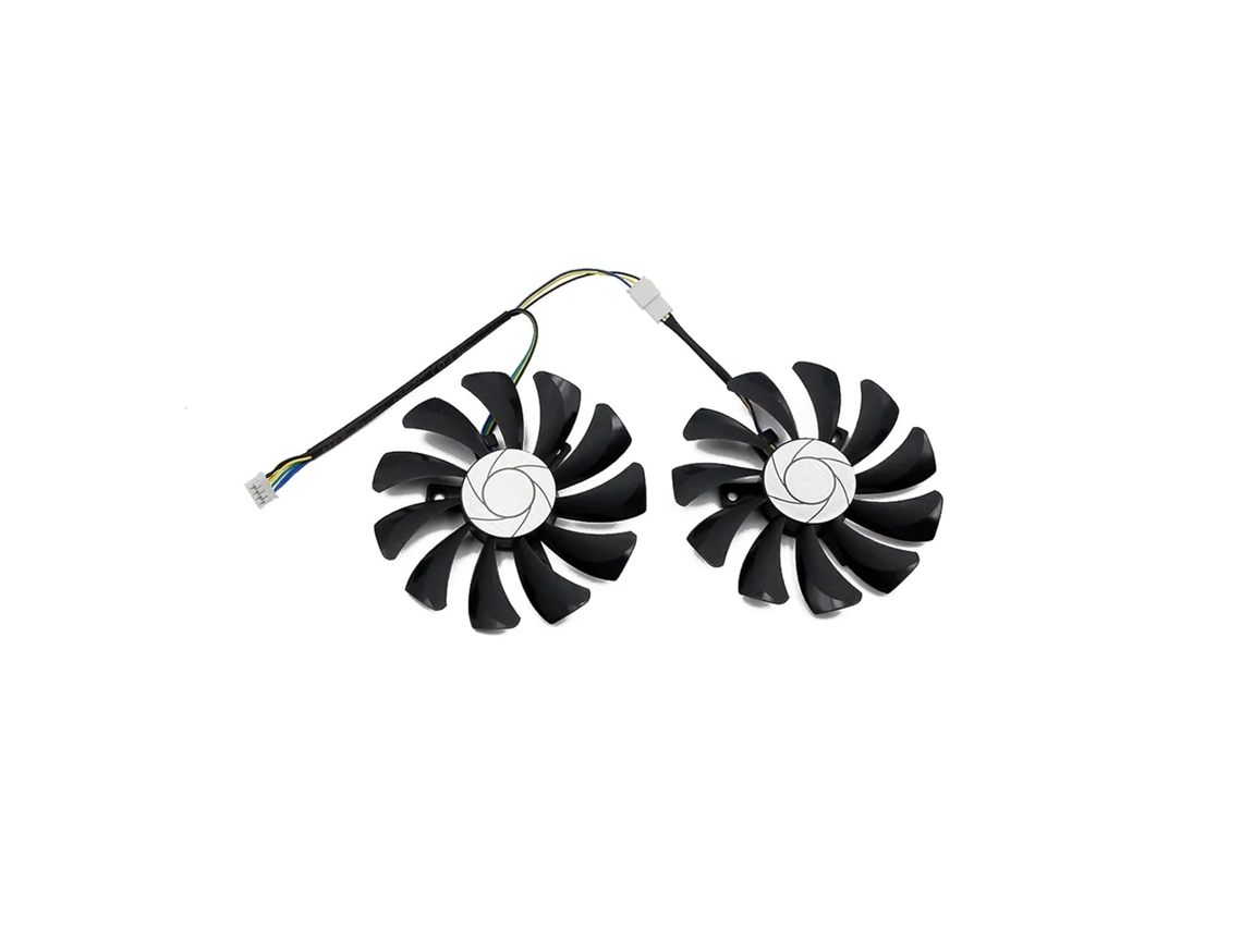 Conjunto De 2 Ventoinhas Para Cooler De Gpu Vga P106, Compatível Com Placas