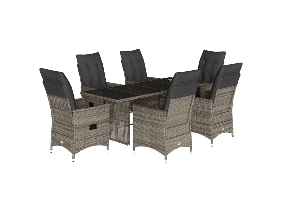 Garden Dining Set, Garden Dining Sets Vidaxl Cinzeto Rattan / Vime (n/a)