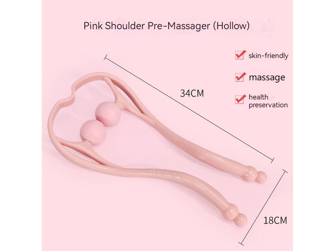 Relaxamento Alívio Home Office Manual Massagem Cervical Costas Ombro Pescoço Pescoço Dupla Bola Rolando Massagem Modeladora De Pan Aquaforge
