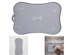 Tapete de silicone para alimentação de cães e gatos LAXISCREED, impermeável e antiderrapante