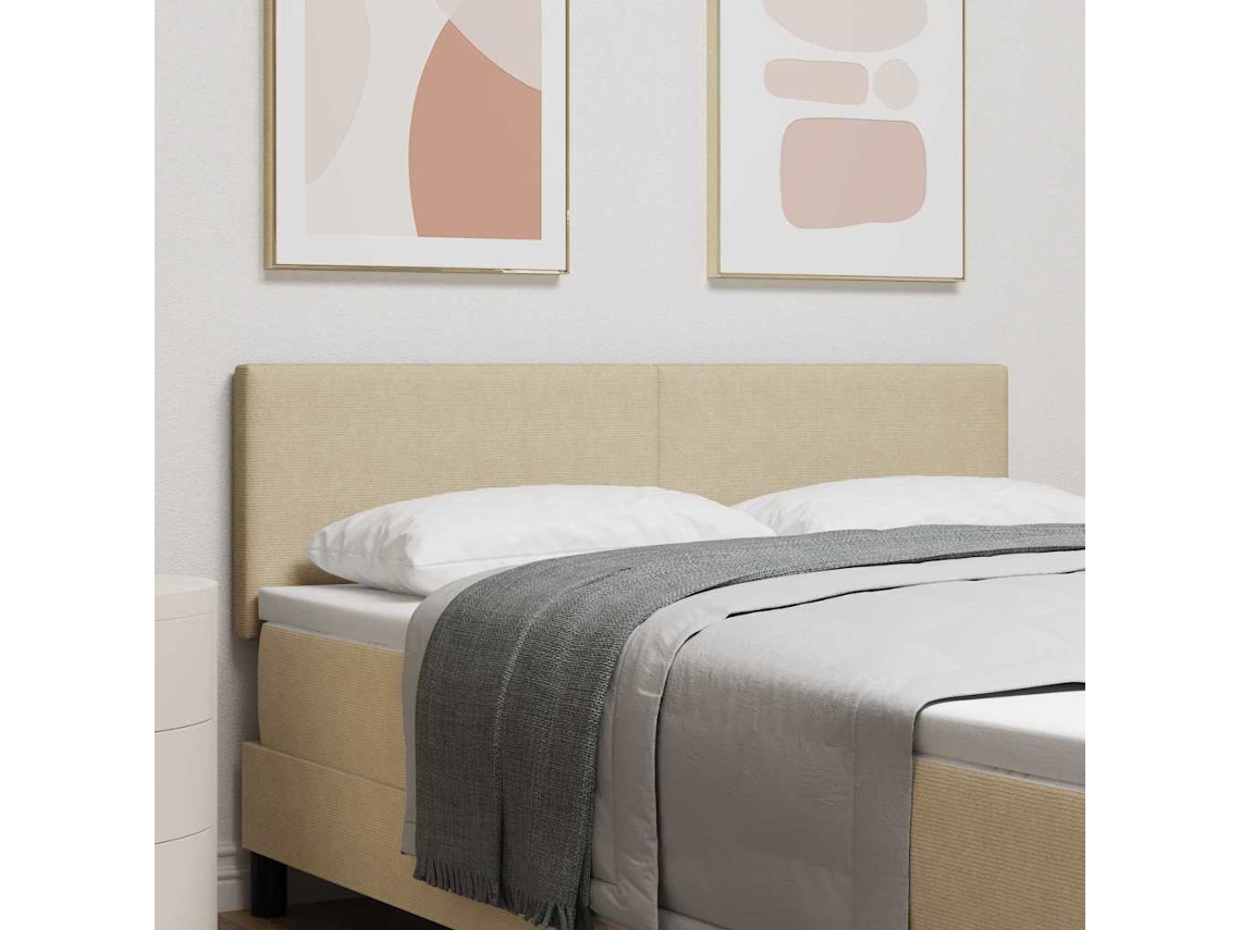 Vidaxl Cabeceira Cinza Verde Claro 144 Cm Tecido De Veludo Cotele