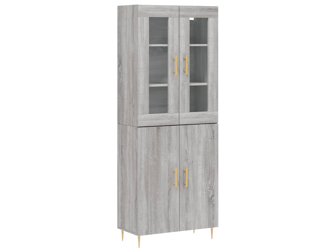 Highboard, Highboards Vidaxl Cinzeto Madeira Processada (n/a)