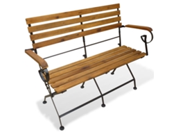 Vidaxl Banco De Jardim Dobrável 112 Cm Madeira Acácia Maciça