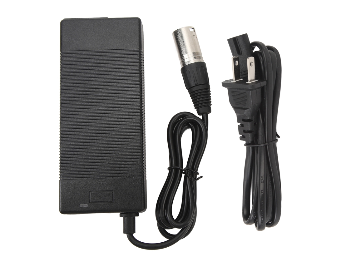 Carregador de bateria para bicicleta elétrica e scooter 42v 2a com conector Xlr macho carregamento rápido S/MARCA