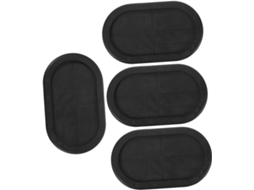 Conjunto De 4 Juntas Borracha Ovais 40x80 Mm, Tampões Antienvelhecimento À Prova De Fogo Para Proteção E Isolamento