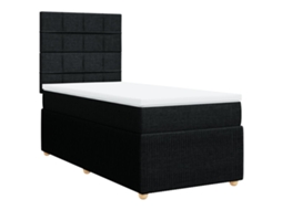 Box Spring Bed, Box Spring Beds Vidaxl Preto Tecido (90 X 200 Cm)