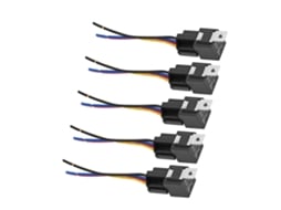 Relé Automotivo (12v 40a), Kit Com 5 Peças E Soquete Interlockante
