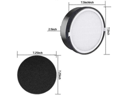 2 Filtros de Ar de Substituição para Aspirador de Pó Levoit LV H132 com Filtro HEPA de Carvão Ativado. Brilvibera