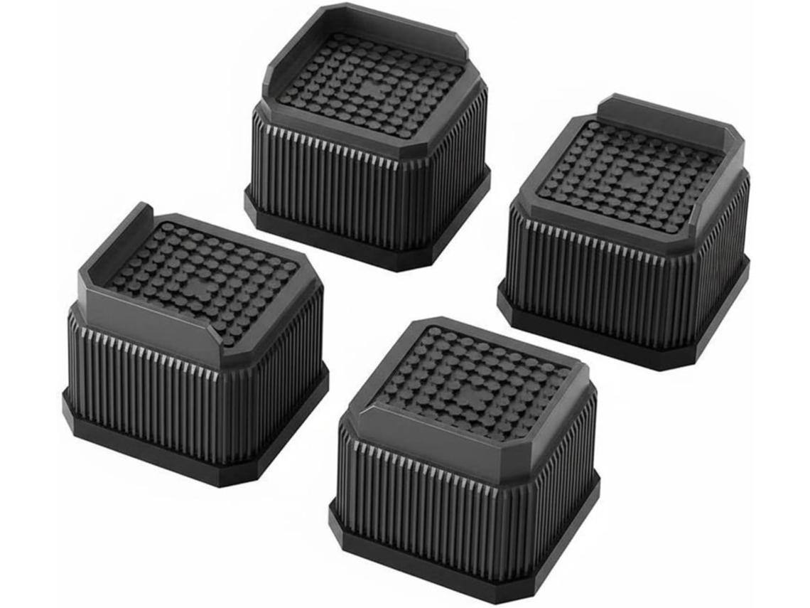 Conjunto De 4ou 8 Roldanas Para Portas Armário Deslizantes, 57mm, Em Plástico Abs Preto Com Chanfro, Rodízios Para
