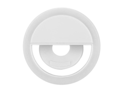 Dioche Phone Selfie Light Led Selfie Light Clipe para Celular Luz de Carregamento Usb para Iphone Branco