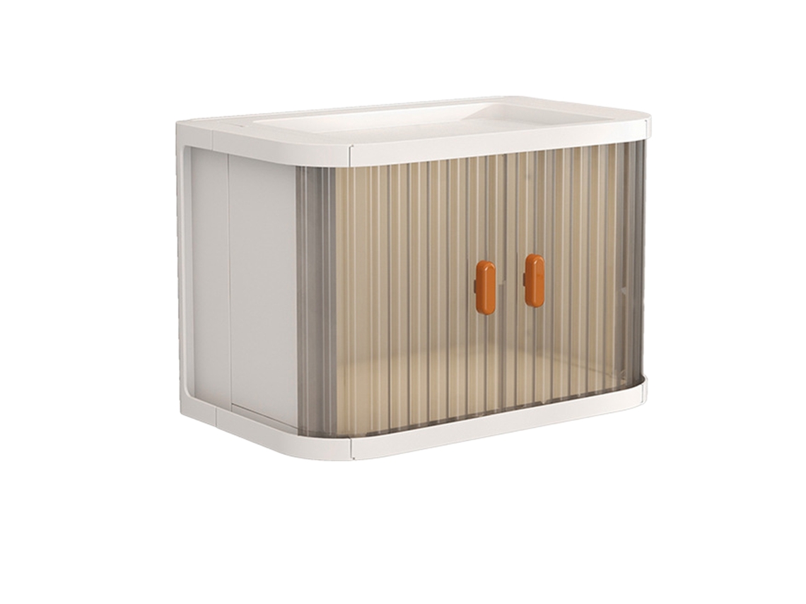 Caixa de Armazenamento Dobrável com Porta Rolante S/MARCA (26.8x16.3x18.2cm)