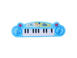 Teclado De Piano Eletrônico Para Crianças 12 Teclas Órgão Musical Brinquedo Para Crianças Com Mais De Três Anos Azul