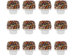 Puxadores E Maçanetas Quadradas Para Armários De Cozinha, Conjunto De 12 Peças, Com Estampa De Cupcake Chocolate