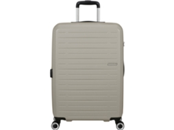Mala De Viagem Média Extensível 8 Rodas Bege Aerojoy American Tourister