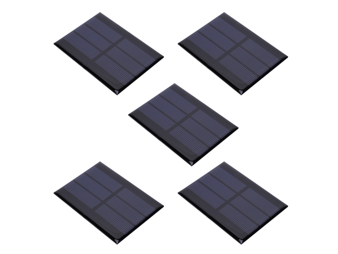 5 Peças Módulo Painel Solar Mini Sistema 0.65w Dc1.5v Para Projetos Diy Lar Brinquedos Carregamento De Baterias