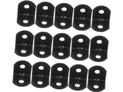 Luxshiny Conjunto De 100-suportes Canto Metálicos Em Ferro Preto Para Organização Paredes Casa E No Escritório