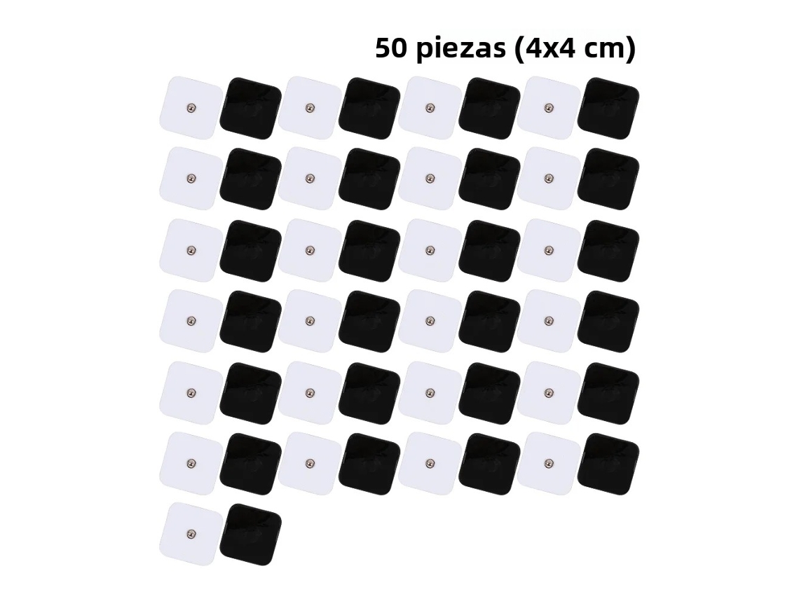 (50 Unidades, 4x4cm) Adesivos De Estimulação Muscular Ems Para Massagem.