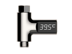 Termômetro de Chuveiro Led, Digital Phe 585 Graus Celsius, com Giratório 360°, Medidor Águ a GOKOCO